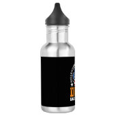 Patriottische hondenpootafdruk Vector Waterfles (Links)