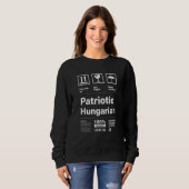 Patriottische Hongaarse Patriottisme Hongarije Lan Trui (Voorkant volledig)