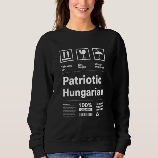 Patriottische Hongaarse Patriottisme Hongarije Lan Trui (Voorkant)
