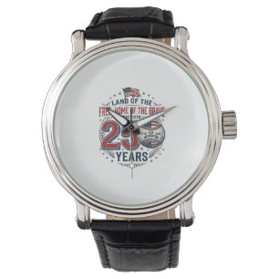 Patriottische honkbal 250 jaar vintage shirt ontwe horloge