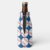 Patriottische honkbal fles koeler (Fles Achterkant)