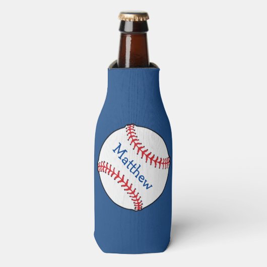 Patriottische honkbal fles koeler (Fles Voorkant)