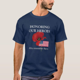 Patriottische HONORING VAN ONZE HEROES Veteranen T-shirt