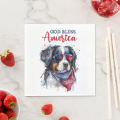 Patriottische Hound-Bernese Servet (Insitu)