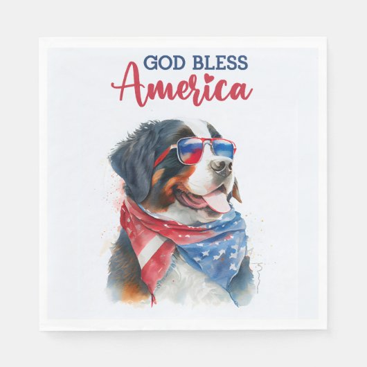Patriottische Hound-Bernese Servet (Voorkant)