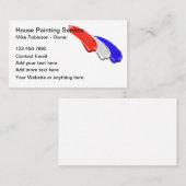 Patriottische huisschilder penseelstreek visitekaartje (Voorkant / Achterkant)