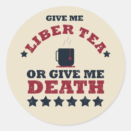 Patriottische humor - Grappige 4 juli Ronde Sticker (Voorkant)