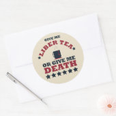 Patriottische humor - Grappige 4 juli Ronde Sticker (Envelop)