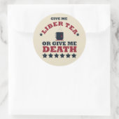 Patriottische humor - Grappige 4 juli Ronde Sticker (Tas)
