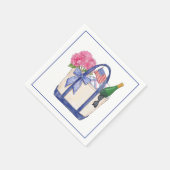 Patriottische Hydrangea's Americana Picknick Servet (Hoek)