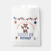 Patriottische Ice Cream Beer Boys Verjaardag Bedankzakje (Voorkant)