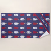 Patriottische Ice Poppen Strandlaken (Voorkant)