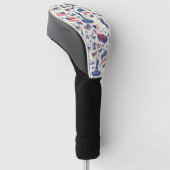 Patriottische iconen - Vrijheidsbeeld, Vlag (2) Golfheadcover (Schuin)