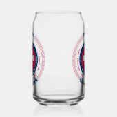 Patriottische Idaho Typography Drinkware Set Blikvorm Glas (Links)