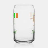 Patriottische Ierse ei aangepaste naam Blikvorm Glas (Rechts)