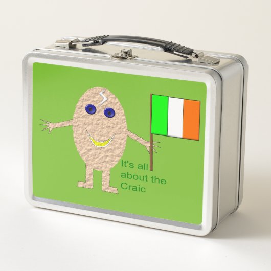Patriottische Ierse Eier Metaal Lunchbox (Voorkant)