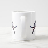 Patriottische Ierse Wolfshond Grote Koffiekop (Achterkant)