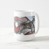 Patriottische Ierse Wolfshond Koffiemok (Voorkant rechts)