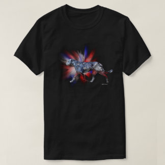 Patriottische Ierse Wolfshond rood wit en blauw T-shirt