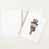 Patriottische Ijsje Kegel Vintage Gravure Design_ Planner (Display)