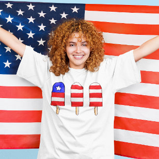Patriottische ijslolly t-shirt