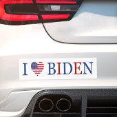 Patriottische Ik Hart Liefde Joe Biden Vlag Bumpersticker