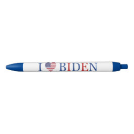 Patriottische Ik Hart Liefde Joe Biden Vlag Zwarte Inkt Pen