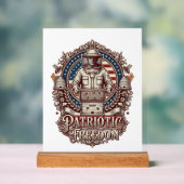 Patriottische Imker Vector Graphic T-shirt Acryl Bord (Neutraal)