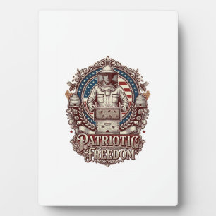 Patriottische Imker Vector Graphic T-shirt Fotoplaat