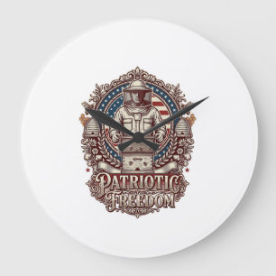 Patriottische Imker Vector Graphic T-shirt Grote Klok