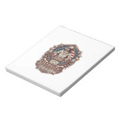 Patriottische Imker Vector Graphic T-shirt Notitieblok (Linkerzijde)