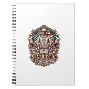 Patriottische Imker Vector Graphic T-shirt Notitieboek