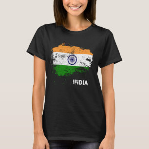 Patriottische Indische vlag T-shirt
