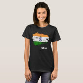 Patriottische Indische vlag T-shirt (Voorkant volledig)