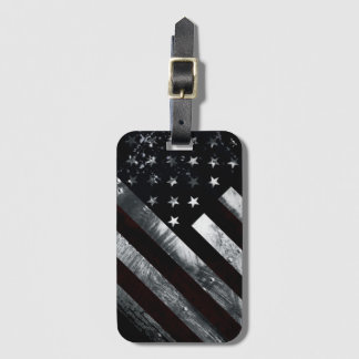 Patriottische industriële Amerikaanse vlag Bagagelabel