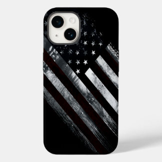 Patriottische industriële Amerikaanse vlag iPhone 14 Hoesje