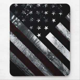 Patriottische industriële Amerikaanse vlag Muismat