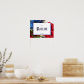 Patriottische inrichting welkomstbord poster (Keuken)