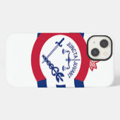 Patriottische Ipad Air Hoes met Cincinnati Vlag iPhone Hoesje (Achterkant horizontaal)