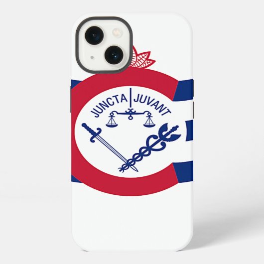 Patriottische Ipad Air Hoes met Cincinnati Vlag iPhone Hoesje (Achterkant)