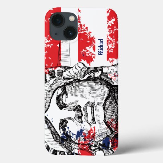 Patriottische iPad draagtas Case-Mate iPhone Case (Achterkant)