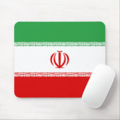 Patriottische Iraanse vlag Muismat (Met muis)