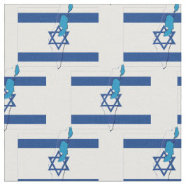 Patriottische Israël VLAG Kaart Omtrek Stof