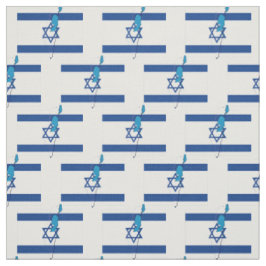 Patriottische Israël VLAG Kaart Omtrek Stof