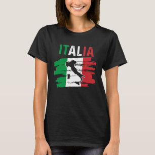 Patriottische Italiaanse rots: Traveler Europe — k T-shirt