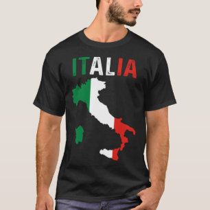 Patriottische Italiaanse rots: Traveler Europe — k T-shirt