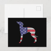 patriottische italiaanse vlag embroide aankondigingskaart (Voorkant / Achterkant)