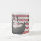 Patriottische jager matglas koffiemok (Voorkant rechts)