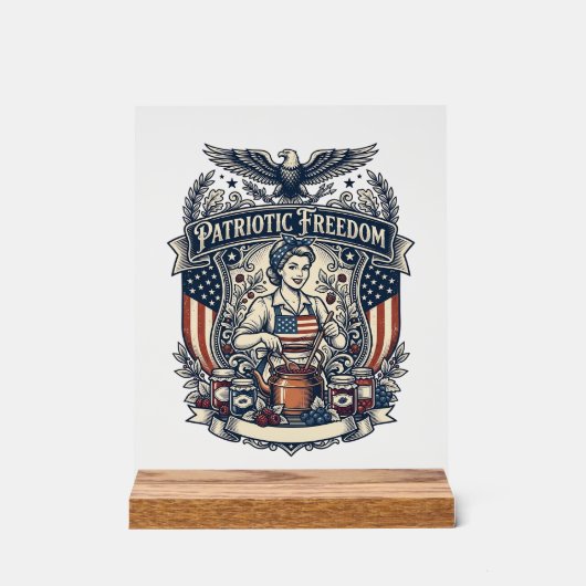 Patriottische Jam Maker Acryl Bord (Voorkant)