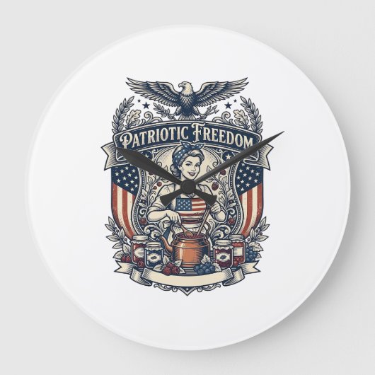 Patriottische Jam Maker Grote Klok (Voorkant)